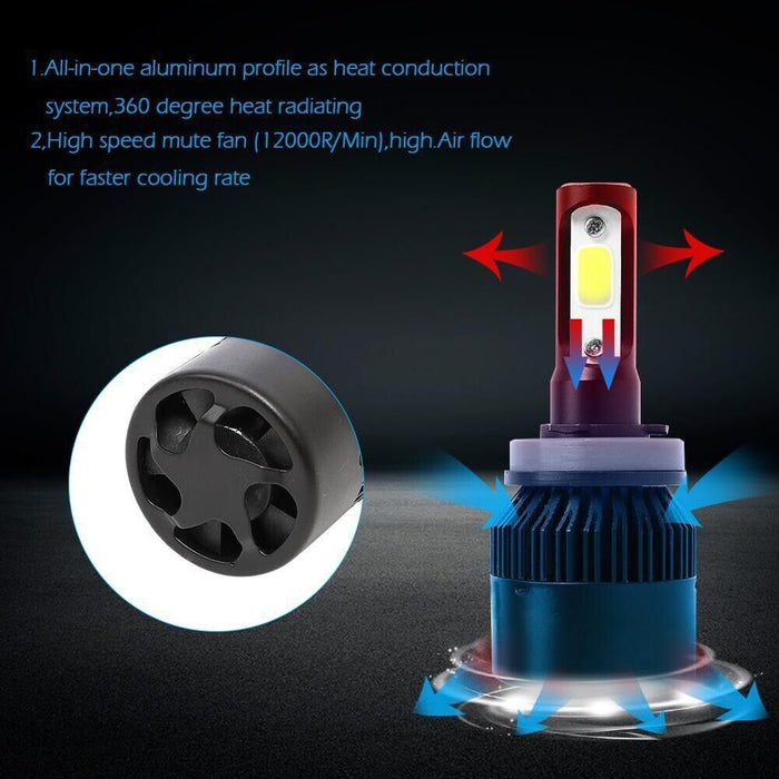 LED For Mazda CX-3 2016-2019 Headlight Kit H11 6000K White CREE Bulbs Low Beam