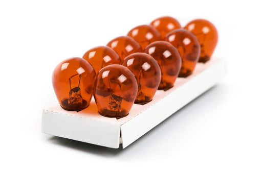 MOTOLITE 10PC T20 12V 21W 7440 Amber Wedge Yellow Indicator Globe ADR Standard - FISHER DISCOUNT