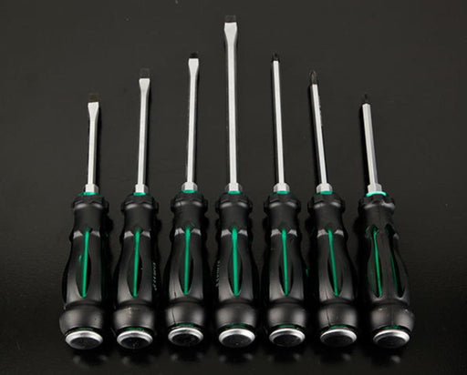 7PC Pro Screwdriver Set Heavy Duty Hammer Head Go Thru Screwdriver - FISHER DISCOUNT