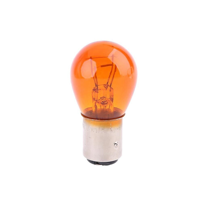 Rear Stop Tail Brake Light Indicator Globe Amber 10 pack BAU15SA S-25mm 12V 21W