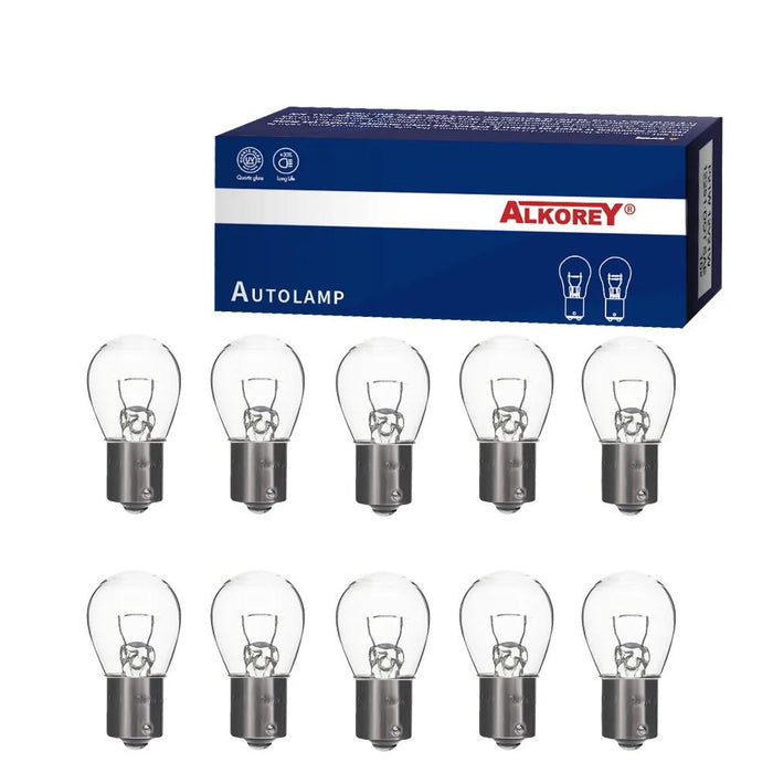 MOTOLIT REAR STOP TAIL BRAKE LIGHT GLOBE 10 PAK BAY15D S-25MM 12V 21W OFFSET PIN