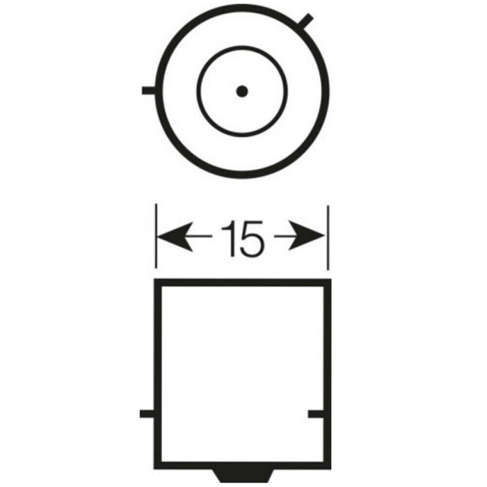 MOTOLITE OFFSET PIN 10PC Rear Tail Light Indicator Globe Amber BA15S 12V 21W