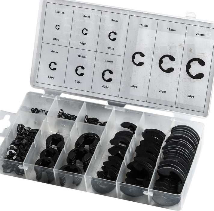 300 PIECE METRIC E CLIP ASSORTMENT EUREKA GRAB KIT (FD-6005)