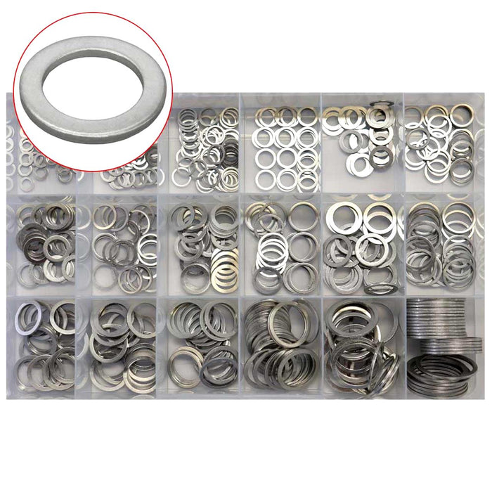 PK TOOL 260PCS CA1770 Aluminium  Oil Drain Plug Washer Assortment Kit