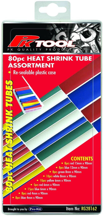 80x 3:1 Heat Shrink Tubing Kit Dual Wall Adhesive Marine Wire Cable Sleeve Tube