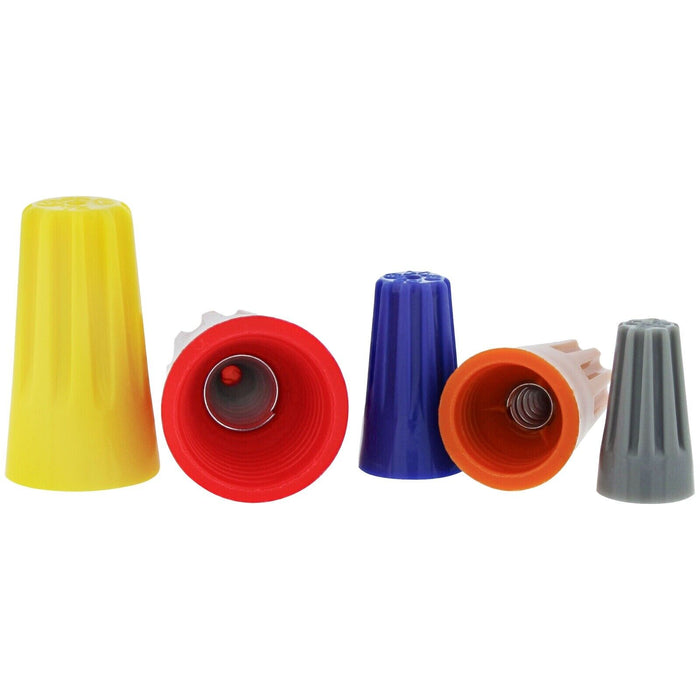 PK TOOL 158pc Wire Twist Connectors 22-14 AWG Caps Nuts Assortment Kit Set