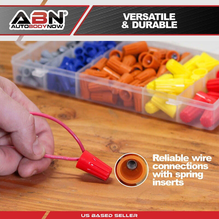 PK TOOL 158pc Wire Twist Connectors 22-14 AWG Caps Nuts Assortment Kit Set