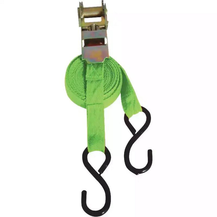 4 PIECE RATCHET TIE DOWN STRAPS SET 3m x 25mm 250KG Lashing Capacity