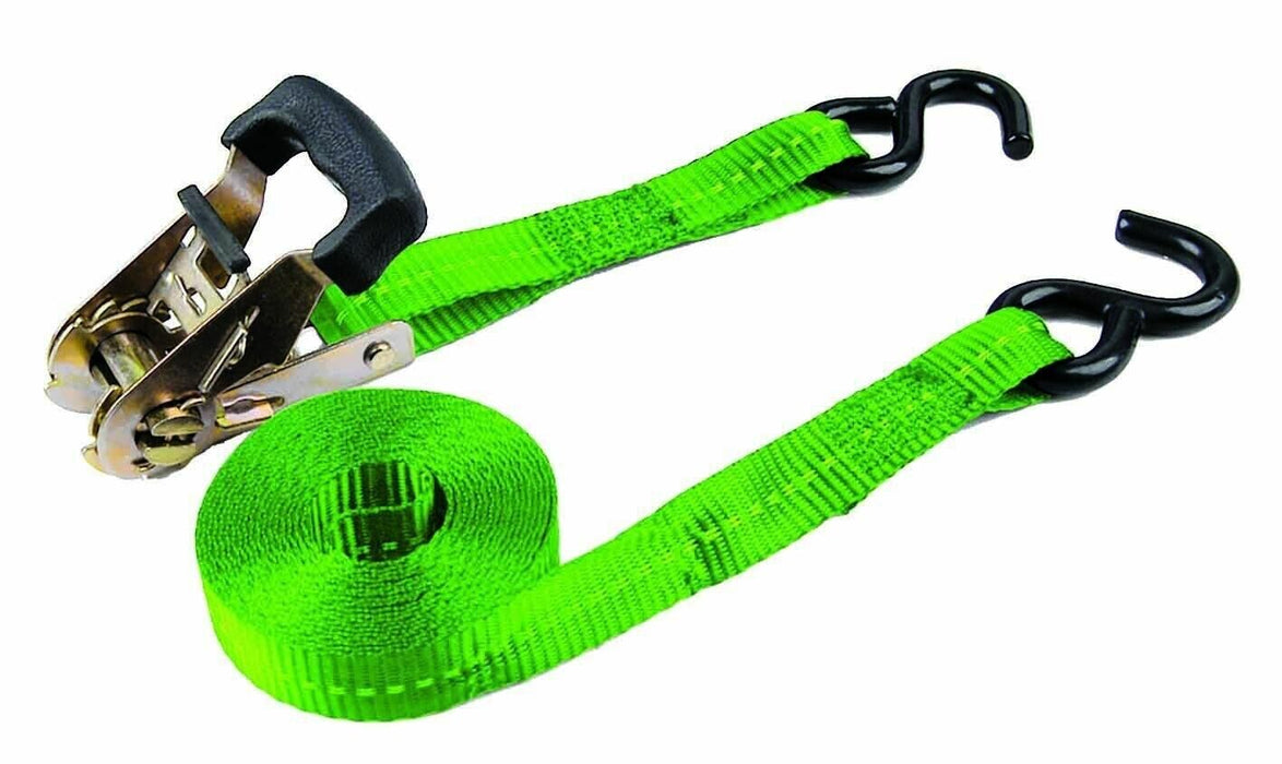 Loadmaster 4 Piece 4.5Mtr Ratchet Tie Down Set Tie Down Occy Straps Ropes Nets