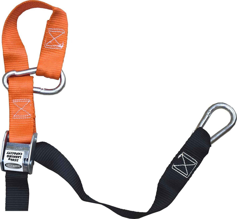 Loadmaster 2PCS 38mm 2.5M 350kg Motorcycle Cam Buckle Set with S & D Hooks