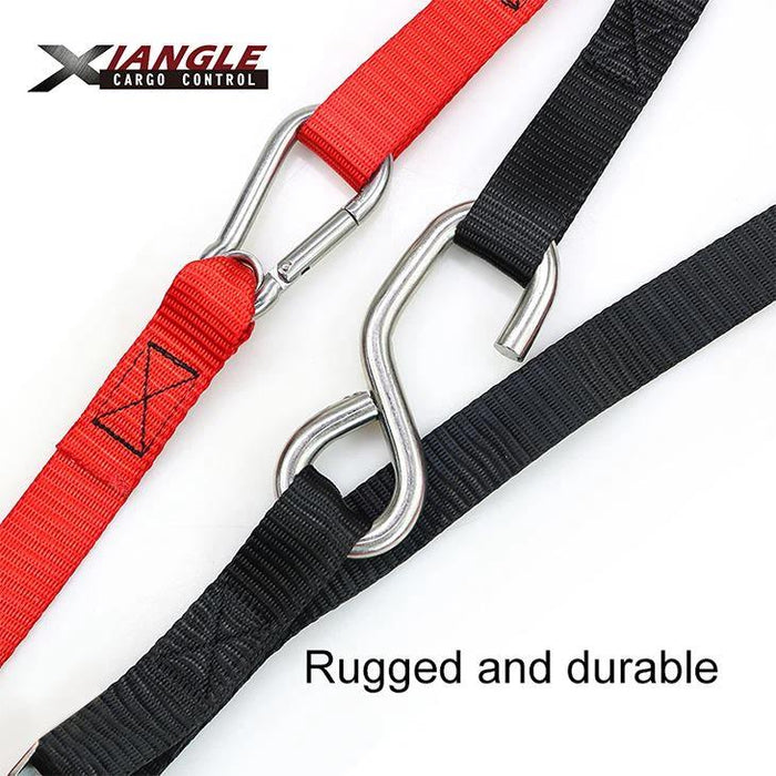 Loadmaster 2pc 38mm 2.5mtr 350kg MOTORCYCLE CAM BUCKLE SET with S & D HOOKS