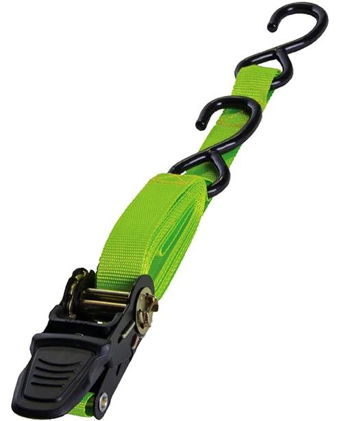Loadmaster LightGreen 3m Cam Buckle Tie Down Strap Working load 204Kg 4PK