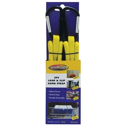 Loadmaster 2PC Handy strap Bungee Loops CLIP -Bunji Tonneau Ute Shock Cord Loop