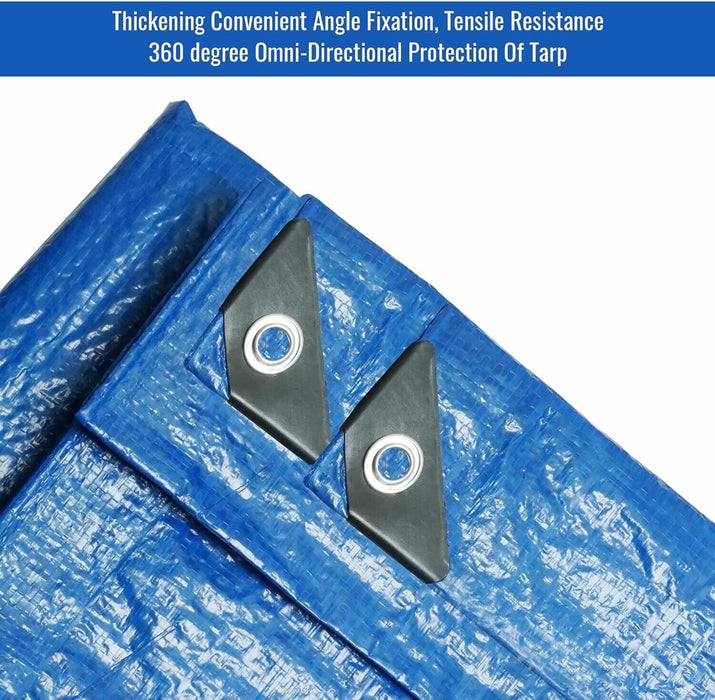 Heavy Duty Tarpaulin Waterproof Cover Shelter Camping Car Weatherproof Blue Tarp