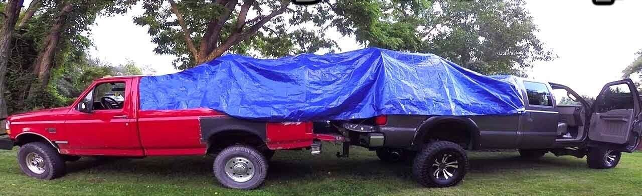 Heavy Duty Tarpaulin Waterproof Cover Shelter Camping Car Weatherproof Blue Tarp