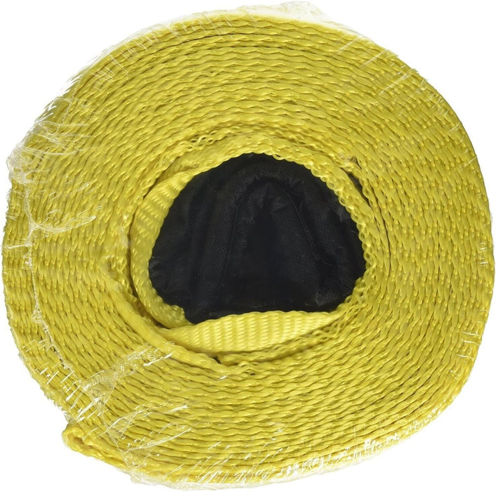 Snatch strap 9000kg 9M x 100mm Yellow Nylon 100% George4x4 4WD Recovery off road