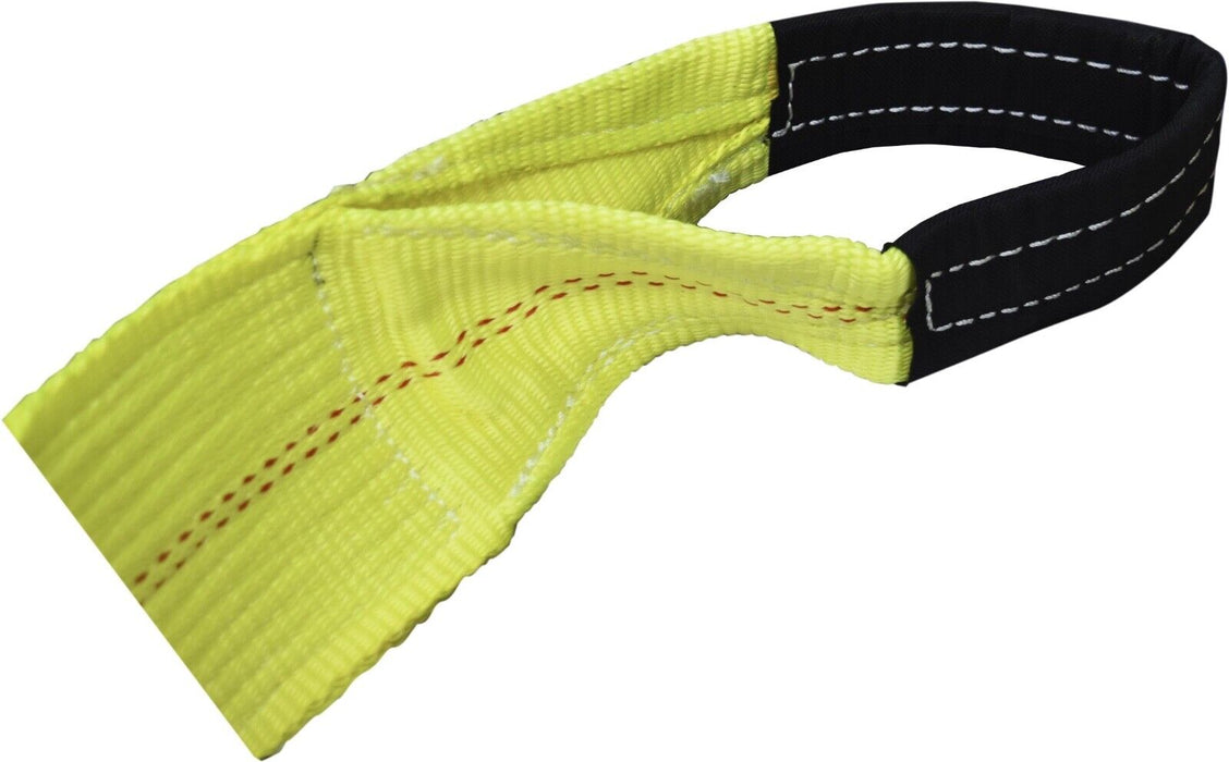 Snatch strap 9000kg 9M x 100mm Yellow Nylon 100% George4x4 4WD Recovery off road