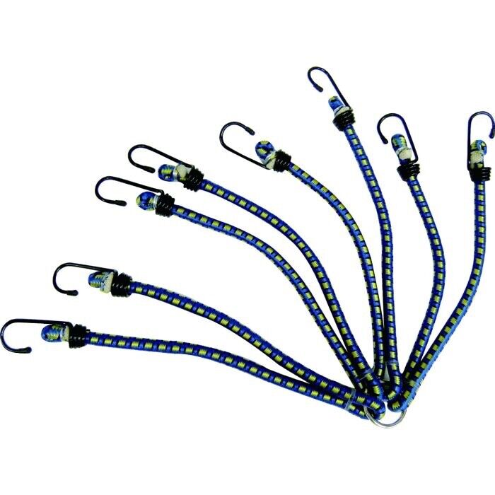 8PC 10mm Bungee Cord Set Octopus Occy Strap Elastic Tie Down Hooks  600mm (24")