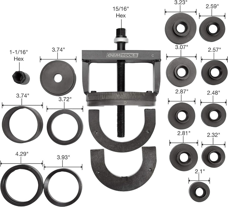 Pro-Kit Master Wheel Hub and Bearing Remover Installer Tool Kit Removes Installs