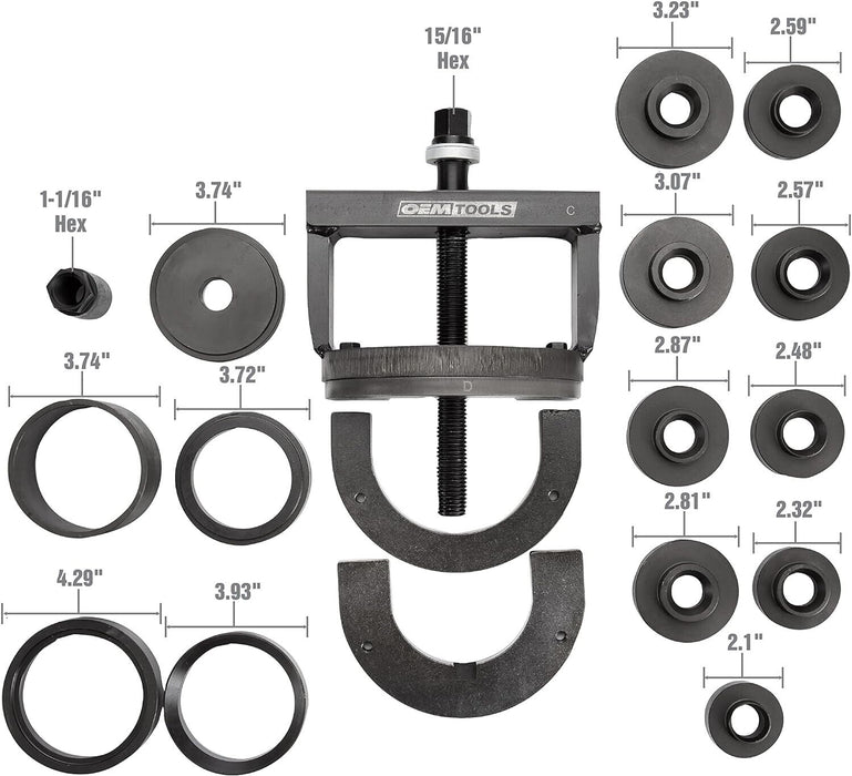 Pro-Kit Master Wheel Hub and Bearing Remover Installer Tool Kit Removes Installs