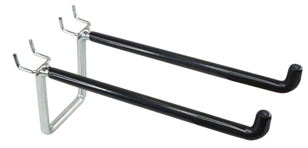 Heavy Duty Double Hook 9mm Wire with Plastic Dipped Prong 200/300mm spades shove