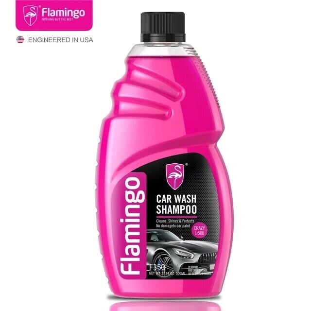 Flamingo Car Wash Shampoo 500mml Super Concentrated Hand Or Machine Snow Foam