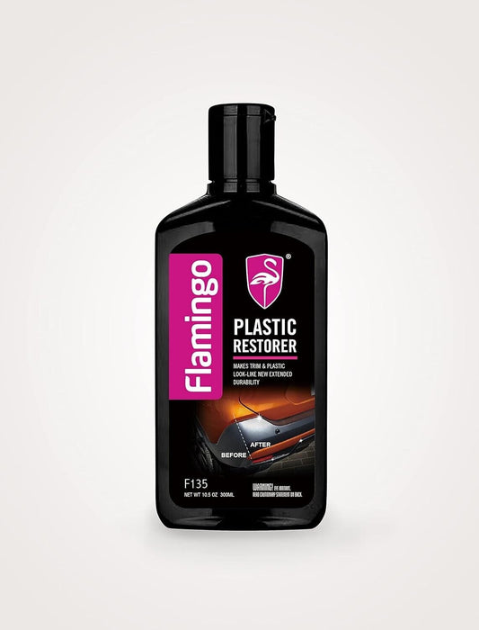 Flamingo Plastic Bumper & Trim Restorer 300ml Restores Black & All Colour Trim