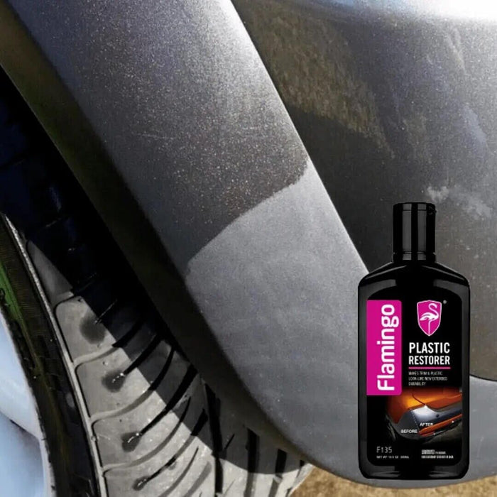 Flamingo Plastic Bumper & Trim Restorer 300ml Restores Black & All Colour Trim