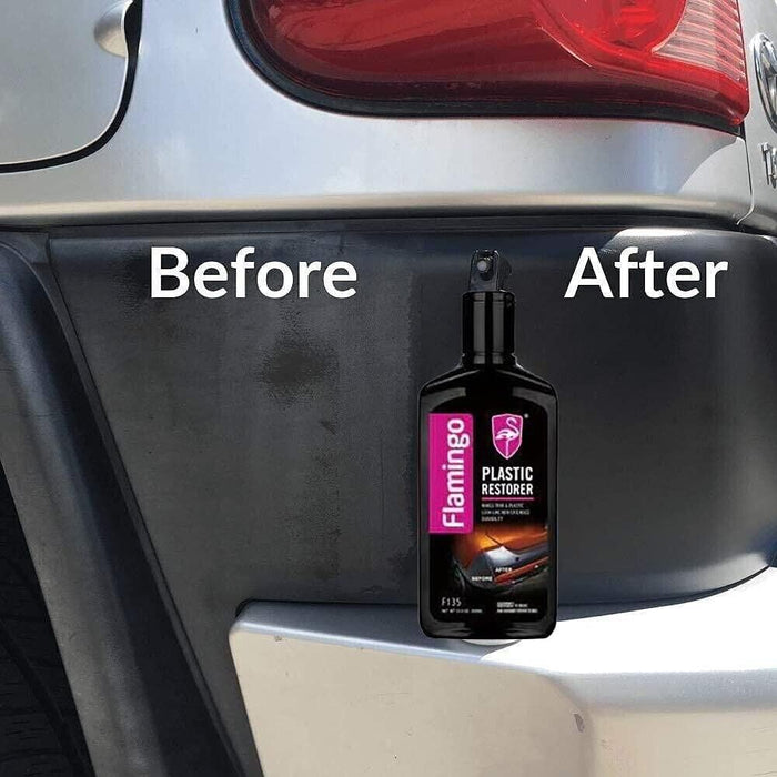 Flamingo Plastic Bumper & Trim Restorer 300ml Restores Black & All Colour Trim