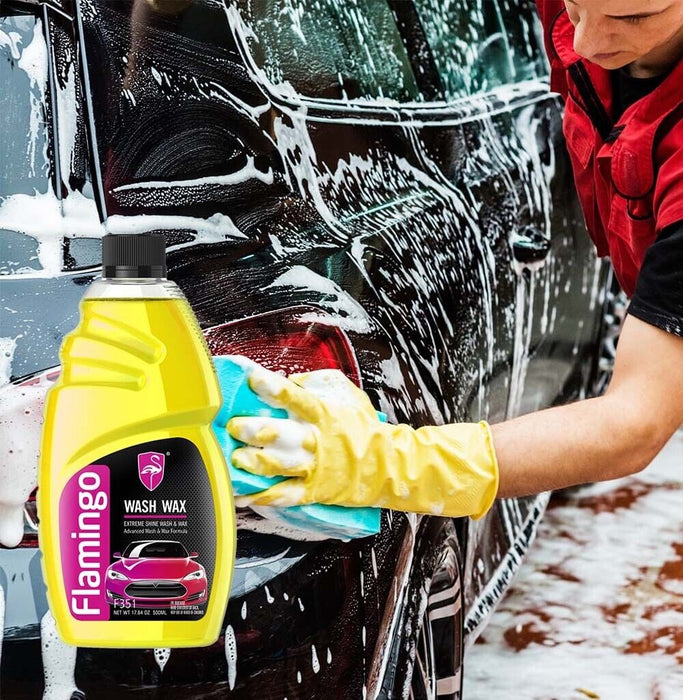 Flamingo Wax Color Magic Gold 500ml Restores Colour Fill Scratches Car Polish