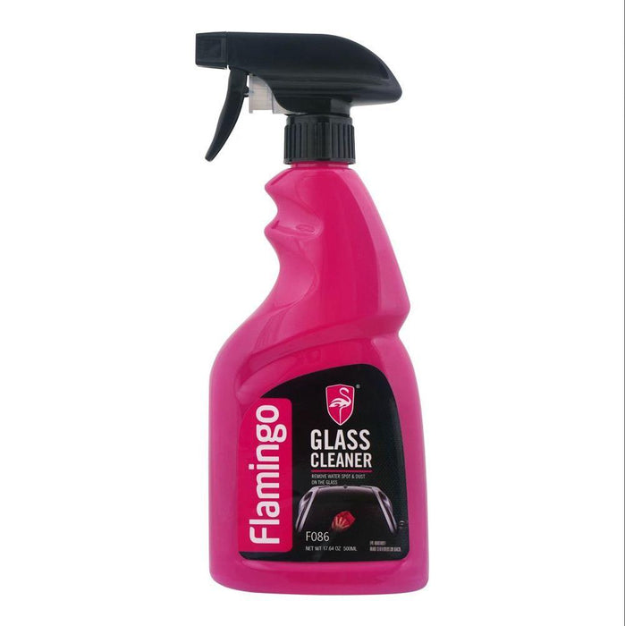 Flamingo Glass Cleaner 500ml Windows Windscreen Mirrors Car & Household