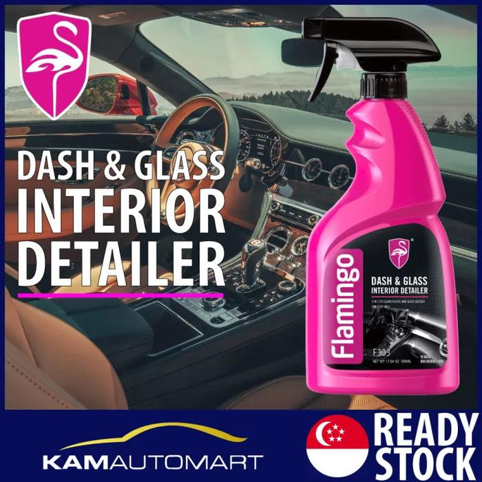 Flamingo Glass Cleaner 500ml Windows Windscreen Mirrors Car & Household