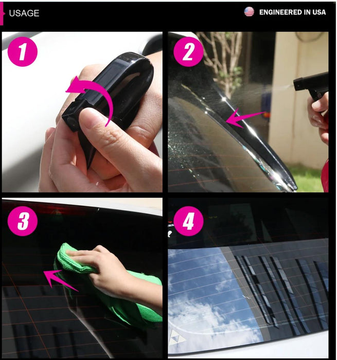 Flamingo Glass Cleaner 500ml Windows Windscreen Mirrors Car & Household