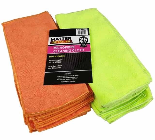 Microfibre Cloths 40x40 Cleaning Drying 25Pcs Kitchen Window Car Cleaning Large