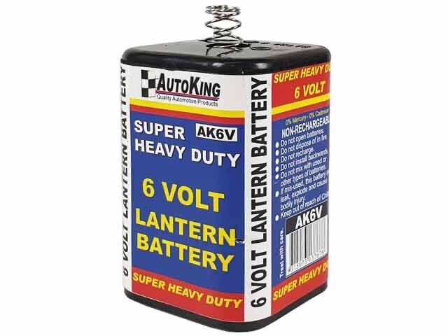 AUTOKING Consumer Super Heavy Duty Zinc Chloride 6V Lantern Battery