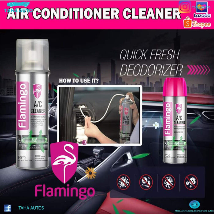 CAR AIR CONDITIONER CLEANER ANTI BACTERIA AIRCON DEODORISER REFRESHES 500ML