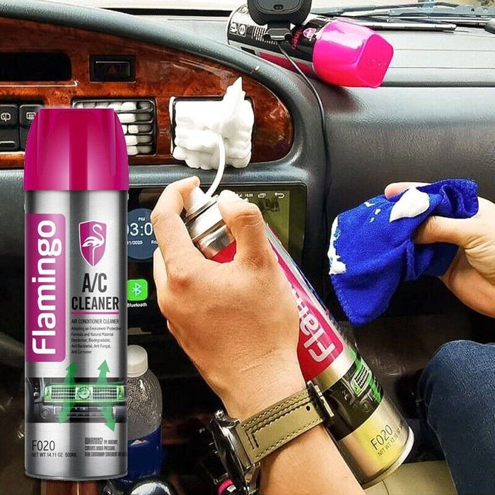 CAR AIR CONDITIONER CLEANER ANTI BACTERIA AIRCON DEODORISER REFRESHES 500ML