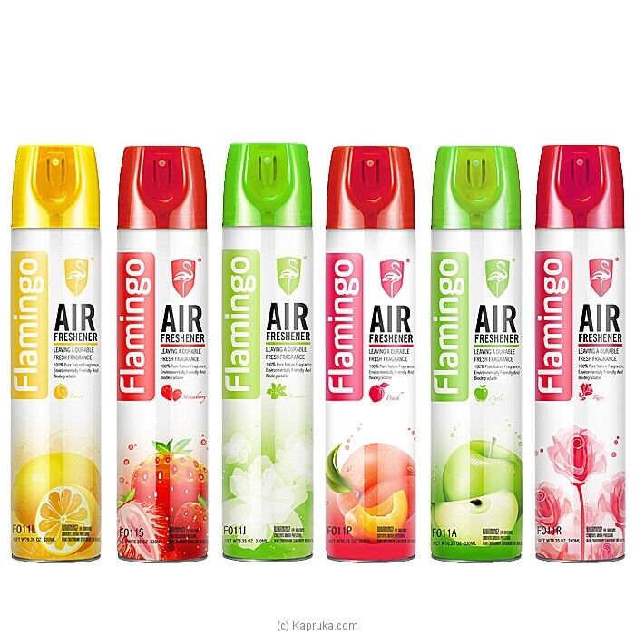 FLAMINGO 3PCS AIR FRESHENER LEMON+APPLE+STRAWBERRY 330ml