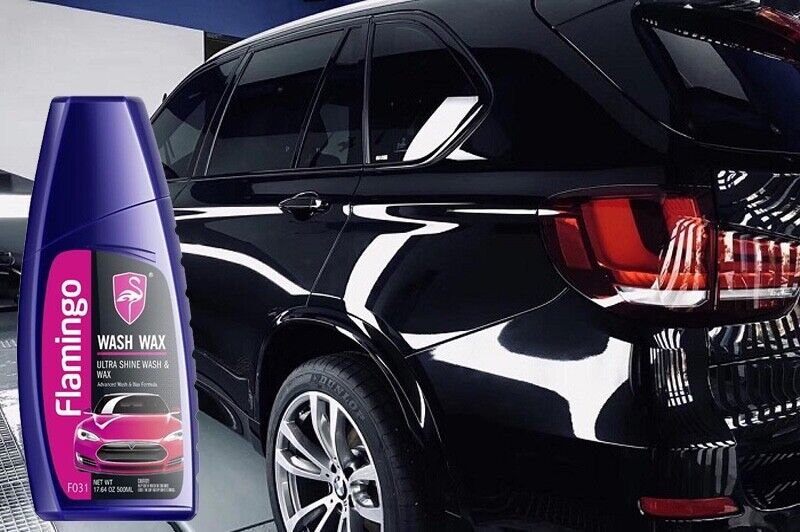 Flamingo Car Wash & Wax 500ml Premium Ultra Shine Carnauba Advanced Formula