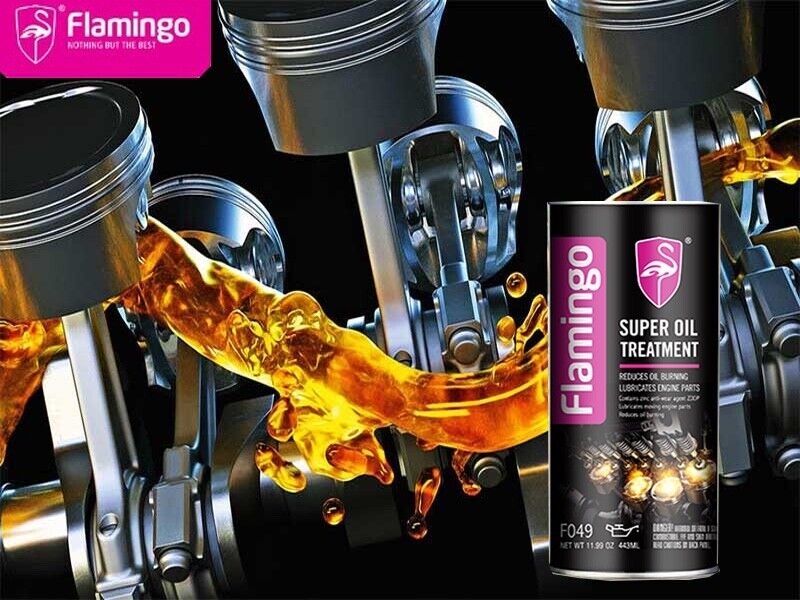 Flamingo Engine Best Super Oil Treatment Flush 443ml Coefficient Effectively