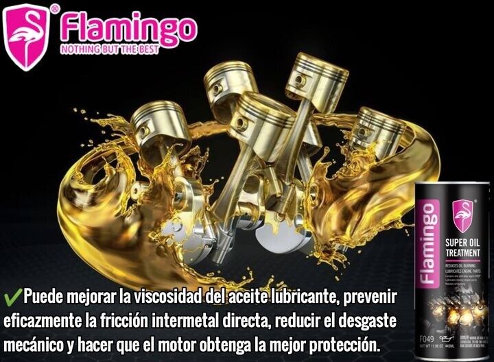 Flamingo Engine Best Super Oil Treatment Flush 443ml Coefficient Effectively