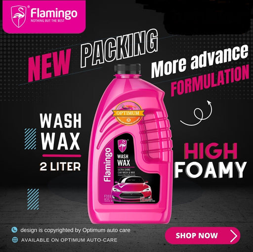 Flamingo Car Wash Shampoo 2L Super Concentrated Hand Or Machine Use Snow Foam - FISHER DISCOUNT