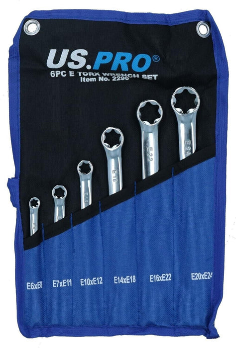 USA PRO Taiwan Female Torx E-Type Double E-Star Spanner Wrench E6x8-E20x24