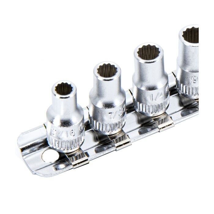 Genius Tools 10Pcs 1/4" Dr SAE Hand Socket Set Made in Taiwan 1/4-9/16”