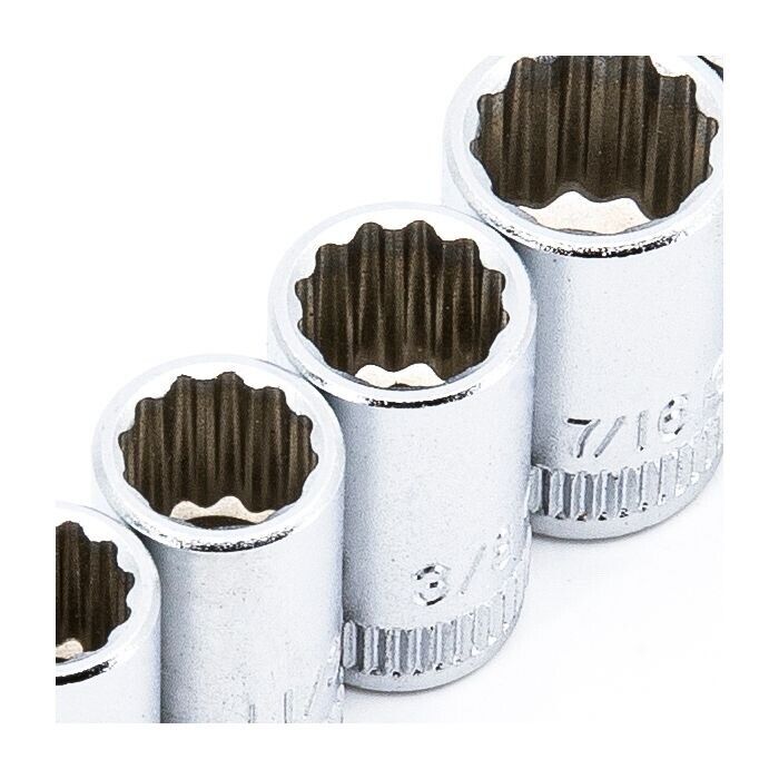 Genius Tools 10Pcs 1/4" Dr SAE Hand Socket Set Made in Taiwan 1/4-9/16”