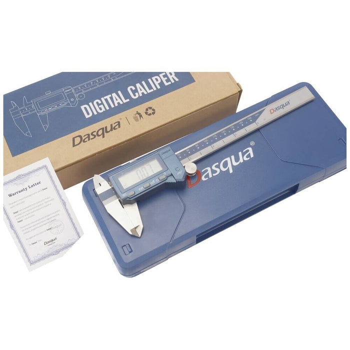 DASQUA IP67 Splash-Proof Digital Caliper (0-200mm / 0-6")(Super Big Screen)