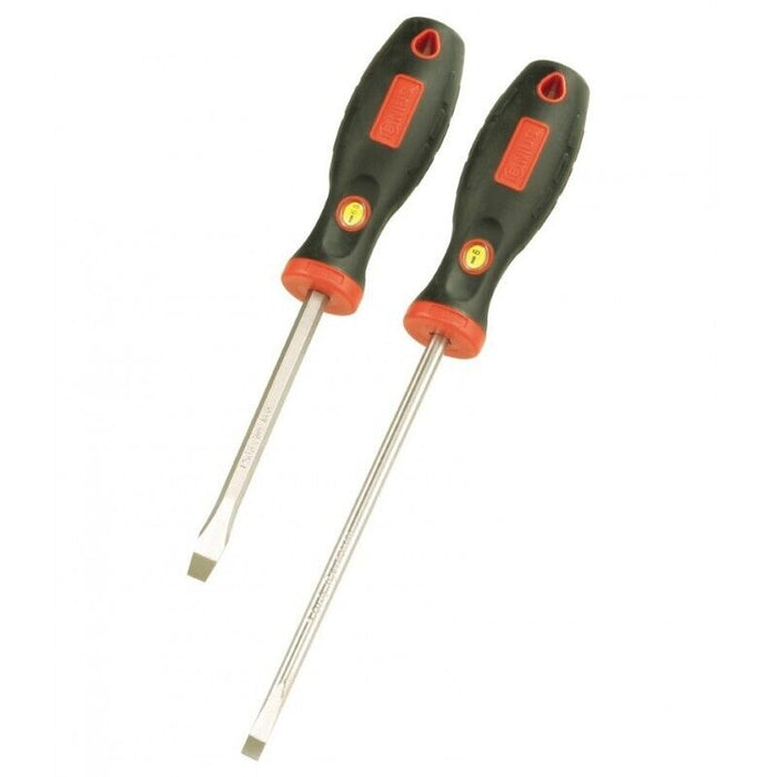 Genius Tools Singer one Slotted Screwdrivers-Rubber Grip Made in Taiwan