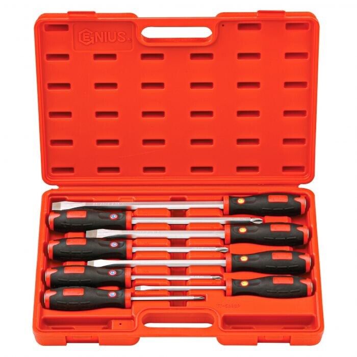 Genius Tools Heavy Duty Singer one Slotted Tang-Thru Screwdriver Made in Taiwan