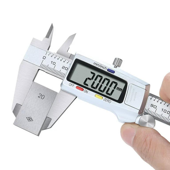 Rechargeable 150mm Micrometer Gauge LCD Stainless steel Digital Vernier Caliper