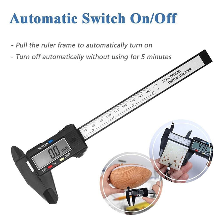 PK TOOL Electronic LCD Digital Display Vernier Caliper Gauge Tool Lightweight